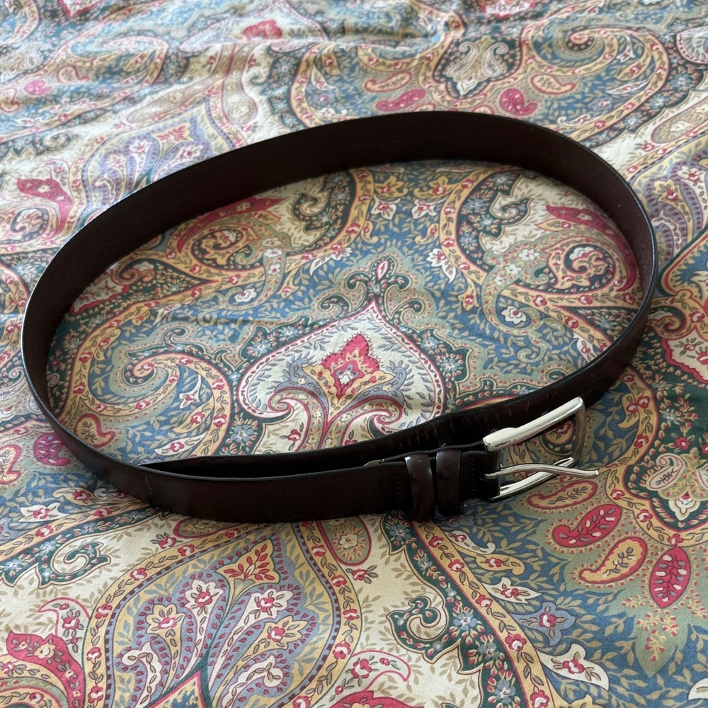 Polo by Ralph Lauren Dark Brown Leather Belt